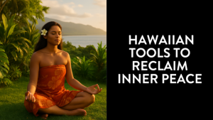 Hawaiian Woman Meditating in Nature